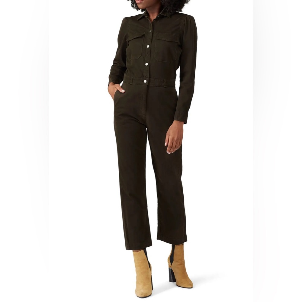 DL1961 Freja Jump Suit | Size M | Forester (Dk Olive Green) Sustainable